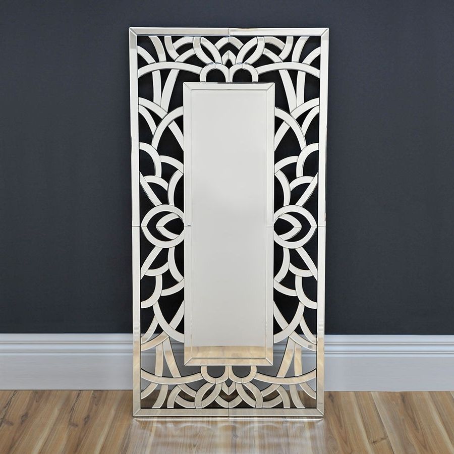 Newest Lavish Art Deco Mirror Modern Wall Mirror Floor Mirror Regarding Mirrors Modern Wall Art (View 2 of 15)