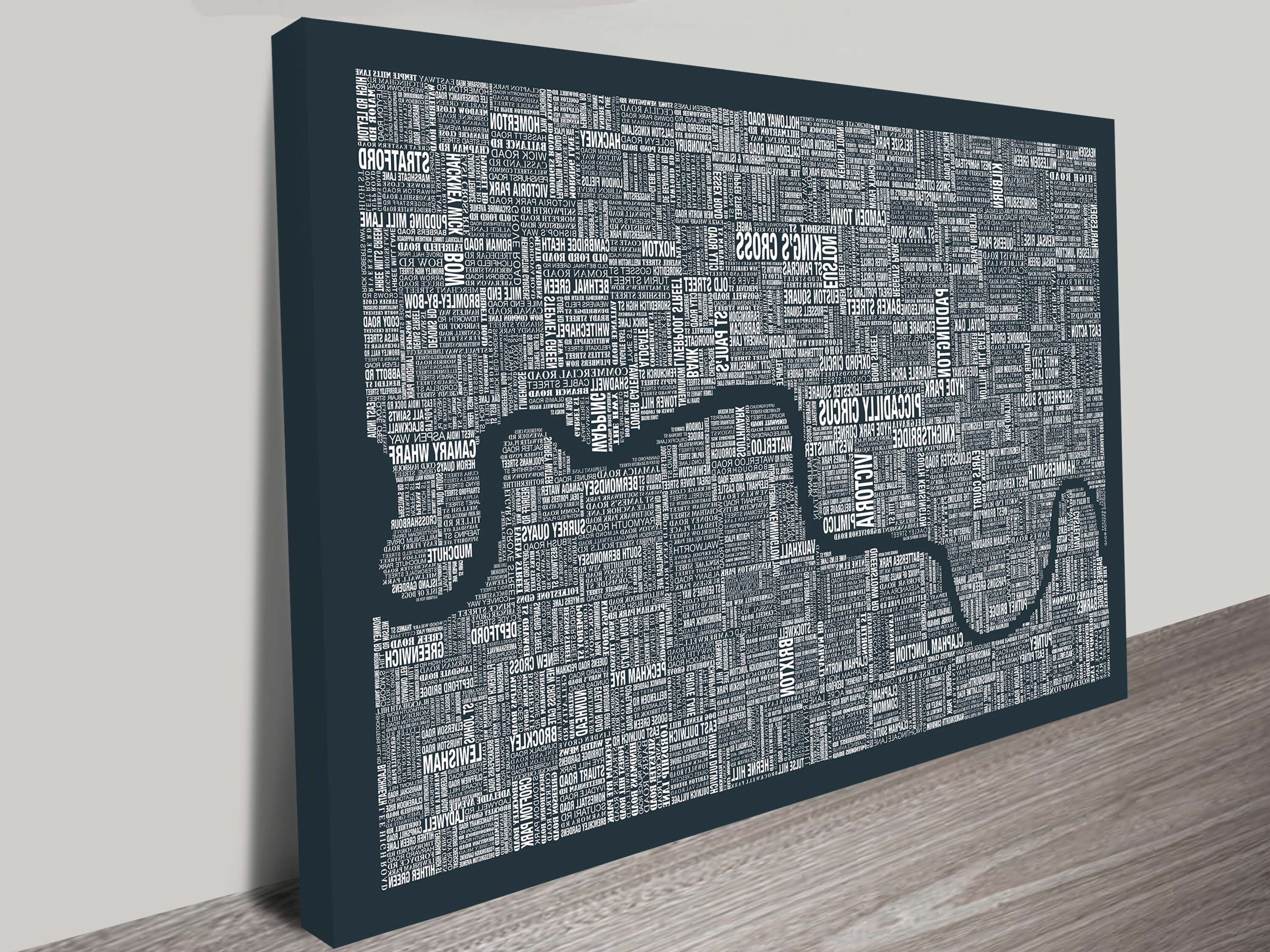 Newest Vintage & Modern Map Art Pictures On Canvas Print Australia With Regard To Map Of Paris Wall Art (View 14 of 15)