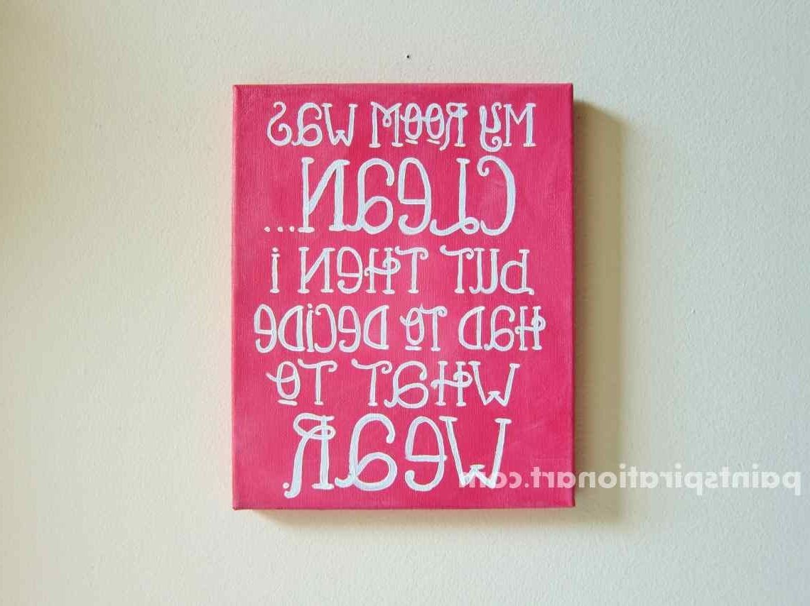 Newest Wall Art For Teens Inside Popular Items For Teen Room Wall Art On Etsy Funny Quote Prints (View 6 of 15)