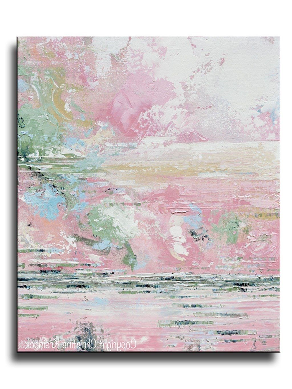 Nice Design Pink Wall Art With Giclee Print Abstract White With Regard To Well Known Pink And Grey Wall Art (View 12 of 15)