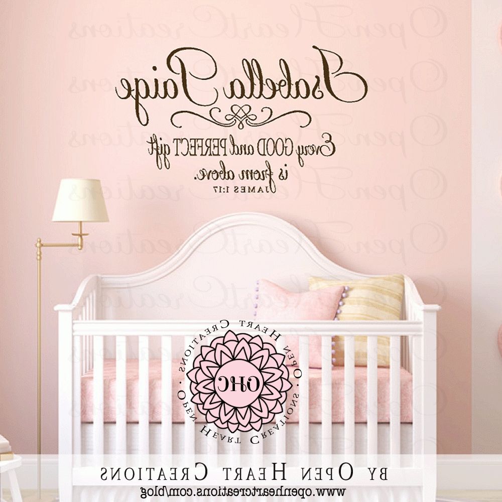 Nursery Throughout Well Known Nursery Bible Verses Wall Decals (Photo 1 of 15)