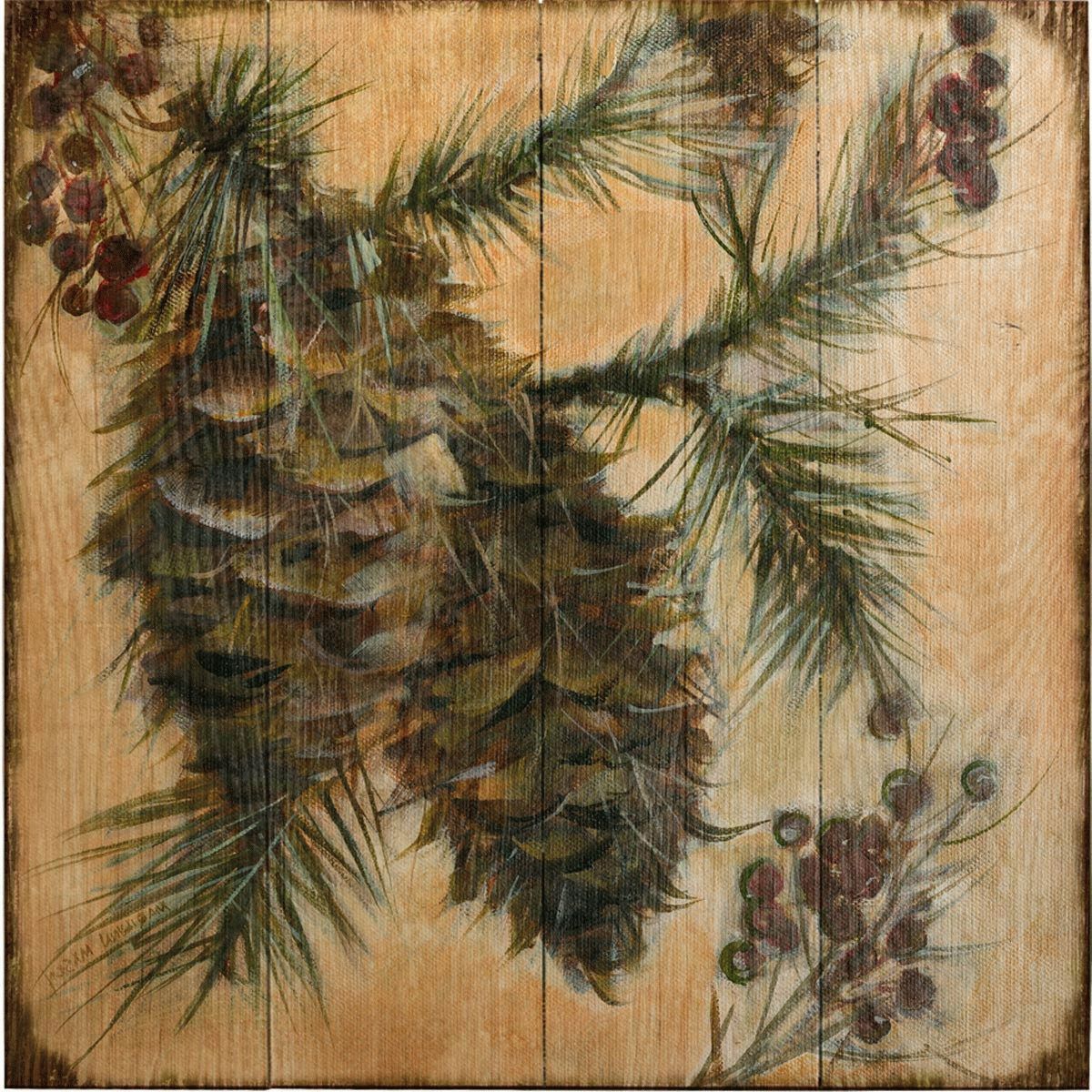 Pine Cone Wall Art Regarding Trendy Pinecone V Wood Wall Art (View 4 of 15)