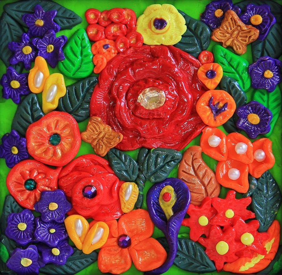 Polymer Clay Flowers Wall Art Photographdonna Haggerty Throughout Popular Polymer Clay Wall Art (View 4 of 15)