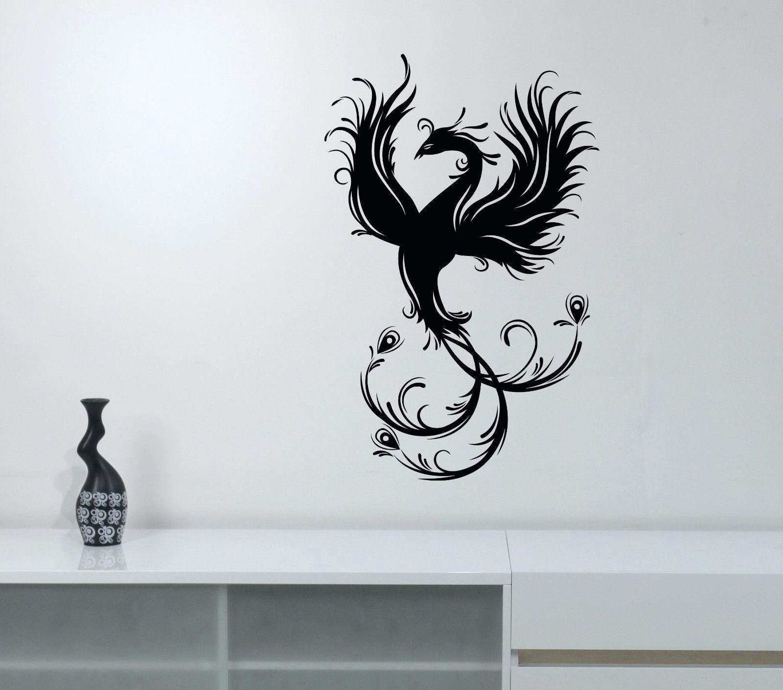 Popular Art Nouveau Wall Decals Pertaining To Art Nouveau Wall Decals Art Rooster Vinyl Decal Cock Home Wall (View 4 of 15)