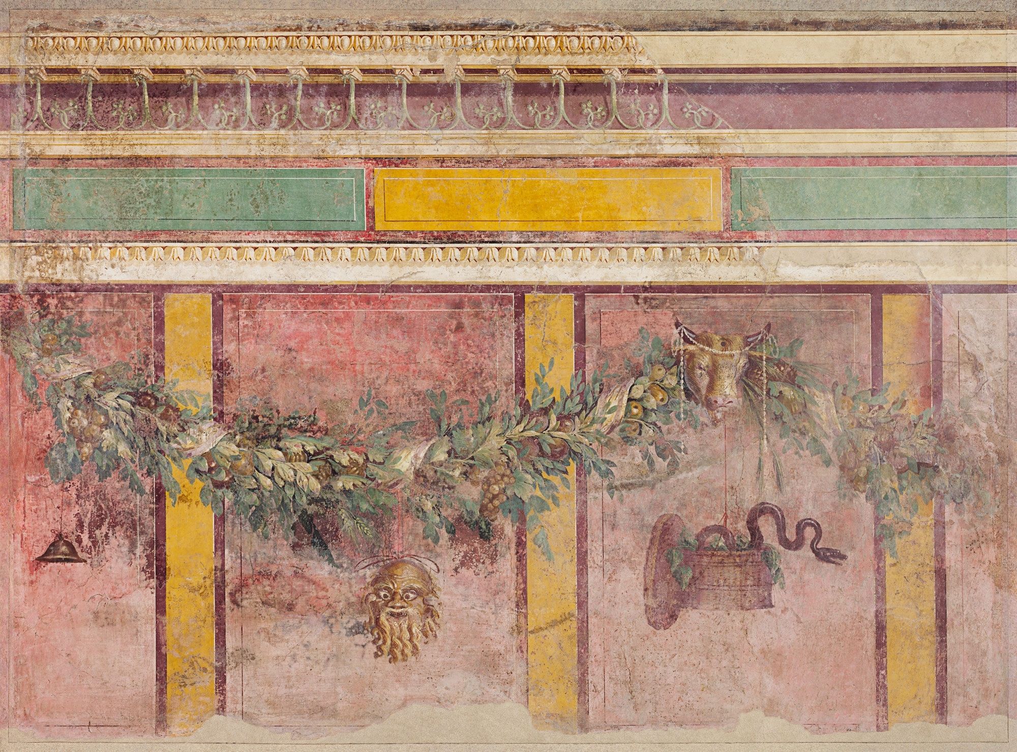 Preferred Ancient Greek Wall Art With Wall Painting From The West Wall Of Room L Of The Villa Of P (View 7 of 15)