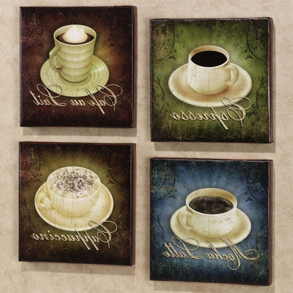 Preferred Coffee Kitchen Rug Set Coffee Kitchen Decor Walmart Coffee Themed With Kitchen Wall Art Sets (View 4 of 15)