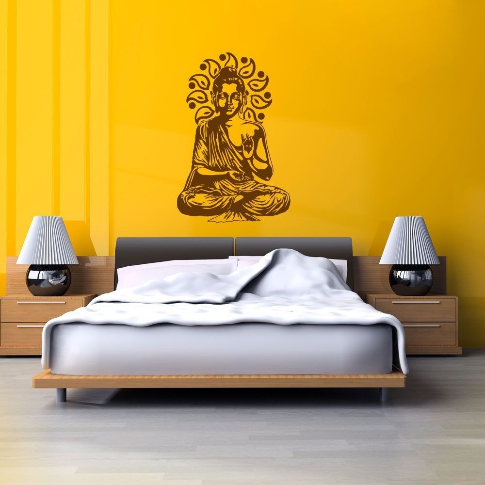Preferred Exotic Wall Art With Regard To Sitting Buddha Exotic Vinyl Wall Art – Free Shipping Today (View 6 of 15)