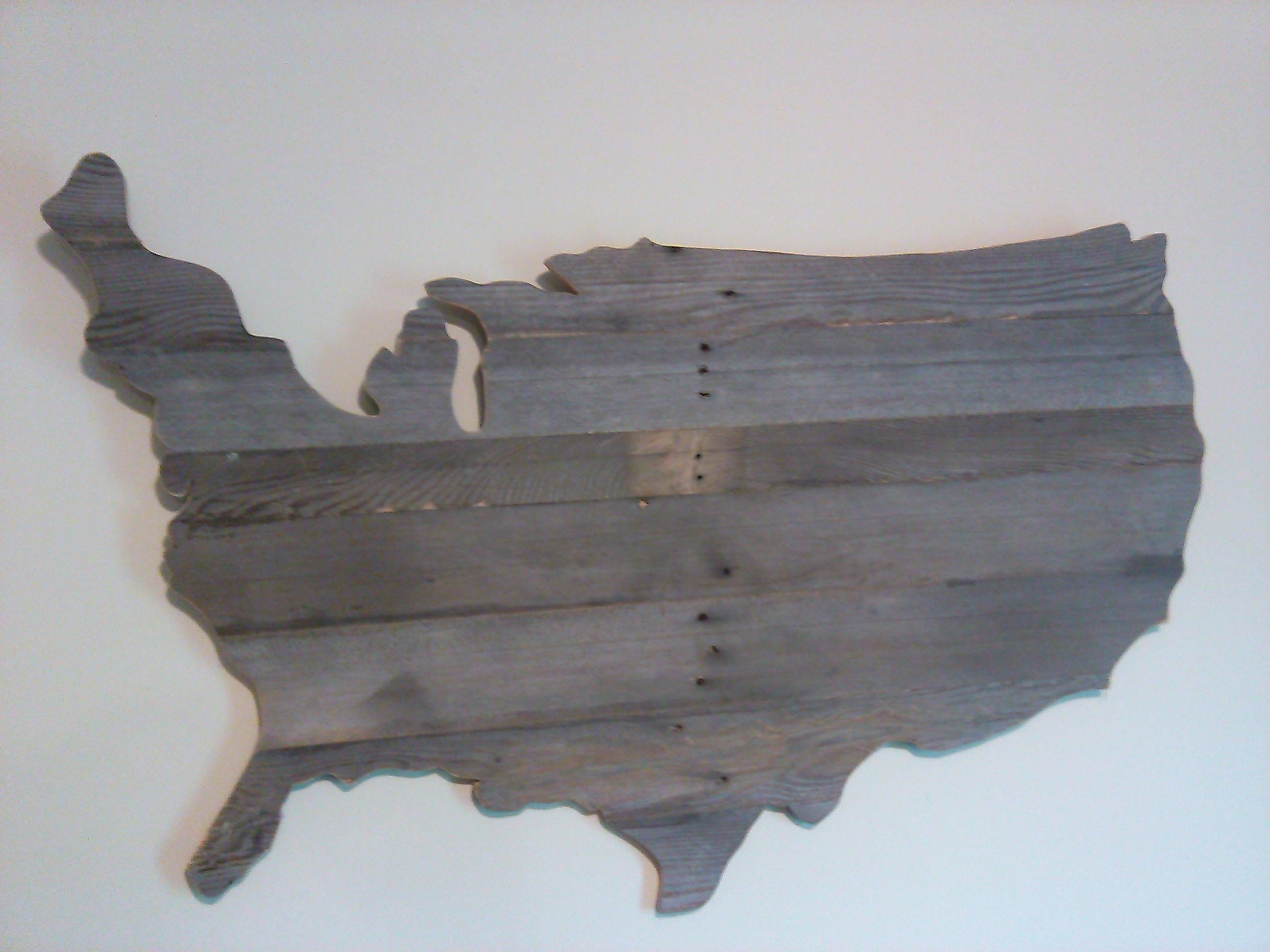 Preferred How To Make A Wooden Usa Map Wall Art Out Of Pallets – Youtube In United States Map Wall Art (View 9 of 15)