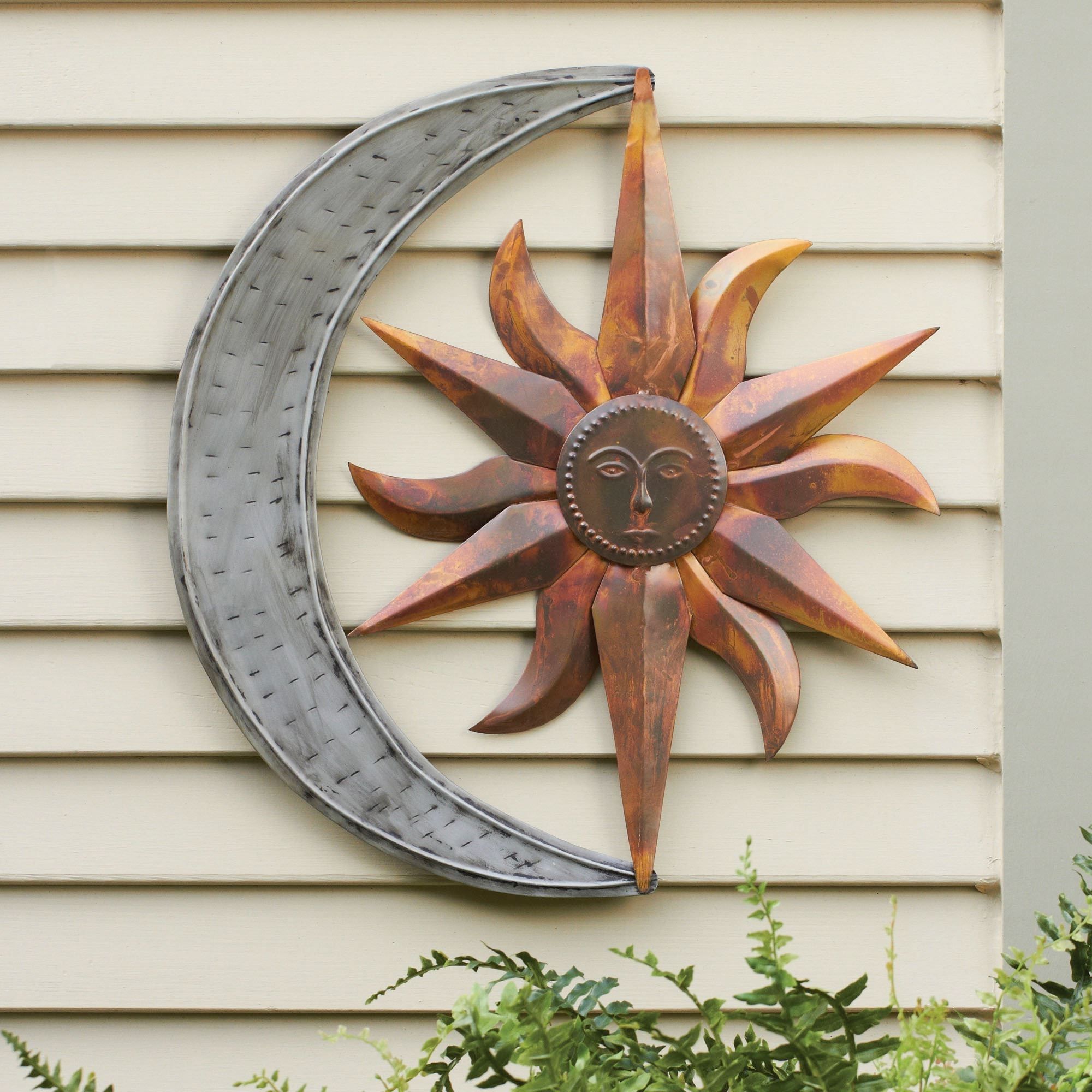 Preferred Sun And Moon Metal Wall Art With Sun And Moon Indoor Outdoor Metal Wall Art (View 9 of 15)