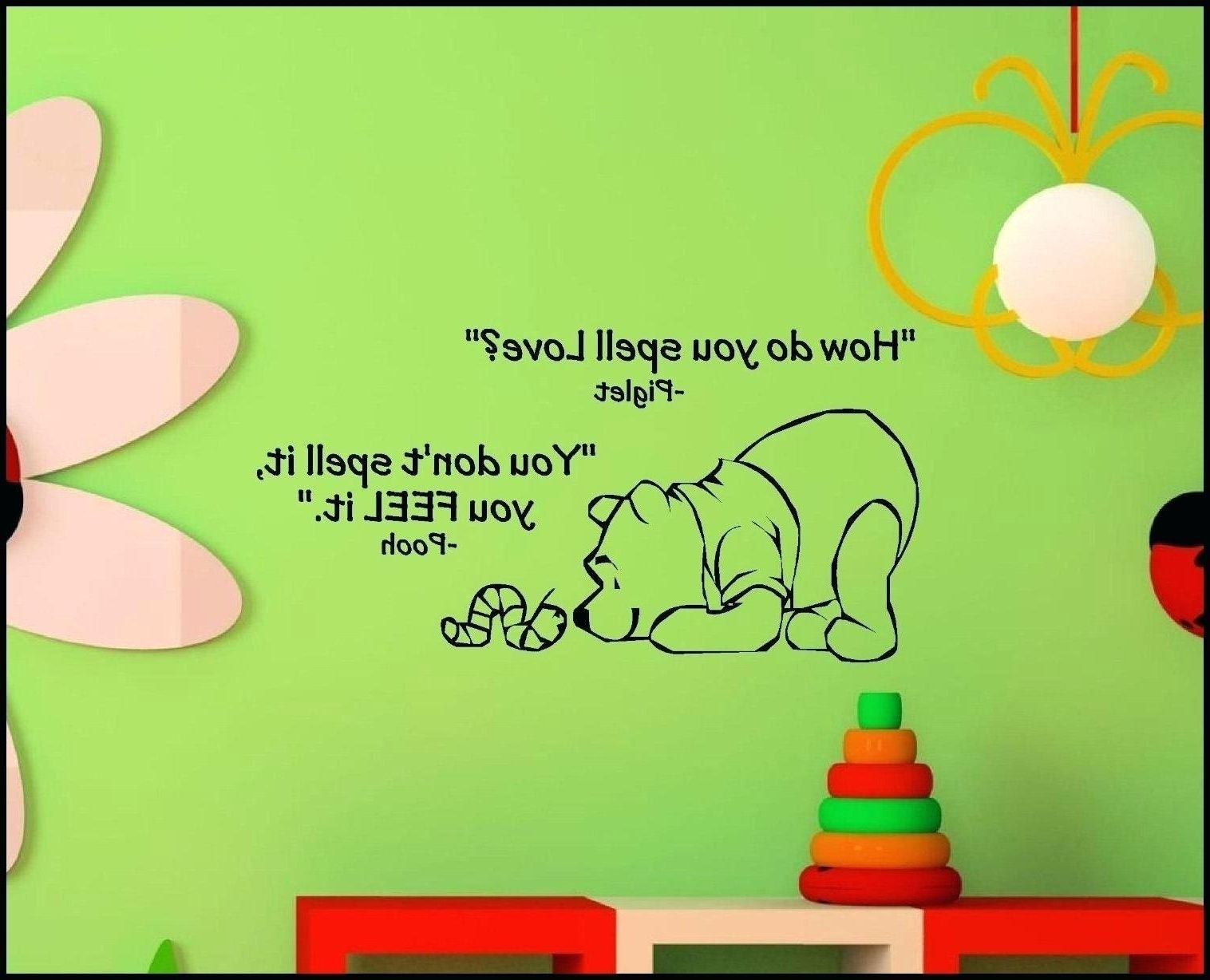 Preferred Winnie The Pooh Nursery Wall Decals Inspirations The Pooh Nursery With Regard To Winnie The Pooh Nursery Quotes Wall Art (View 9 of 15)