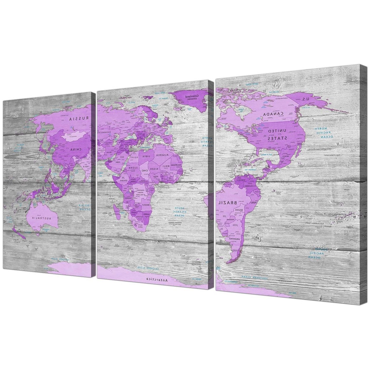 Purple Canvas Pictures Prints & Wall Art – Free Delivery For Most Up To Date Plum Coloured Wall Art (View 3 of 15)