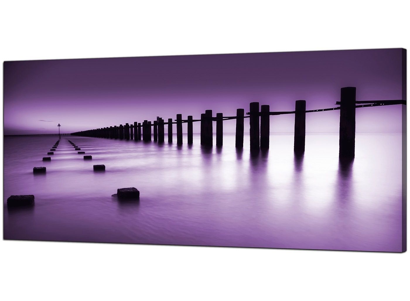 Purple Wall Art Canvas Regarding Well Known Cheap Purple Canvas Prints Of The Seaside (View 14 of 15)