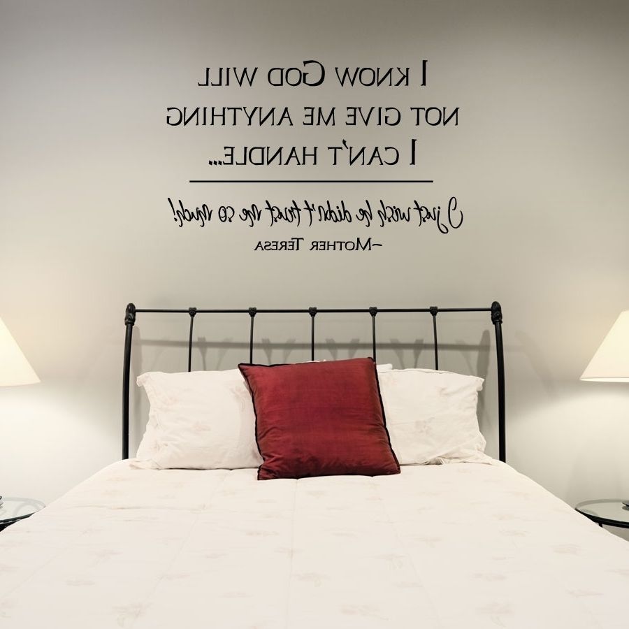 Recent I Know God Will Not Give Me Wall Art Decals Intended For Wall Cling Art (View 12 of 15)