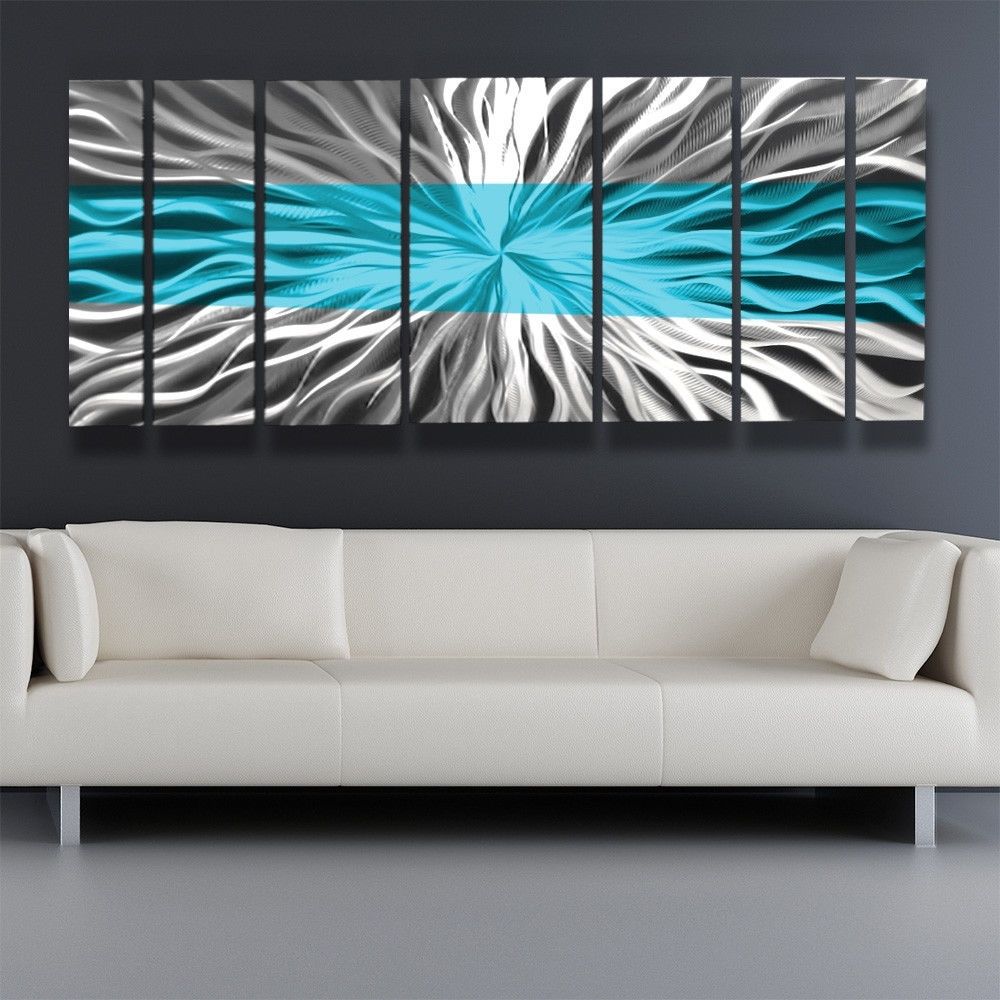 Recent Kingdom Abstract Metal Wall Art Intended For Metal Wall Art Blue Modern Abstract Sculpture Painting Home Decor (View 9 of 15)