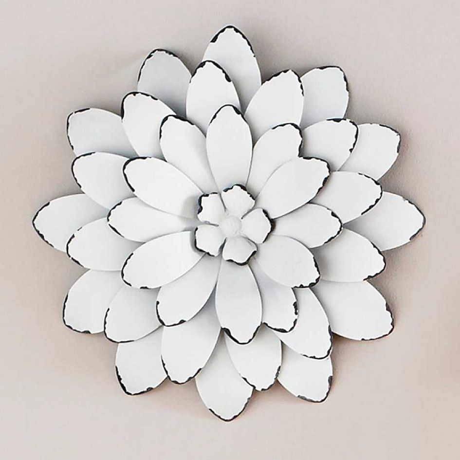Silver Metal Wall Art Flowers For Well Known Amazing Silver Metal Wall Art Con Fine Site (View 4 of 15)
