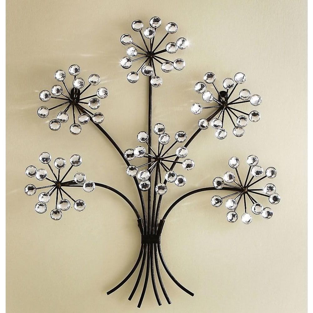 The Best Silver Metal Wall Art Flowers