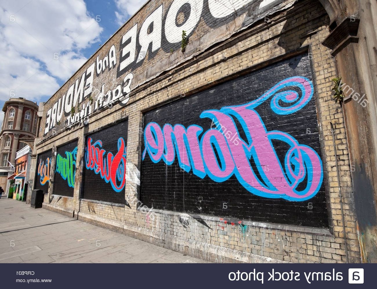Street Scene: Graffiti And Street Art, Shoreditch, London, England Inside 2018 London Scene Wall Art (View 8 of 15)