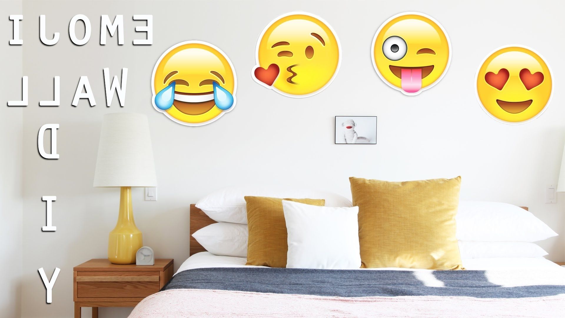 Super Easy Diy With Dianata Regarding Latest Emoji Wall Art (View 5 of 15)