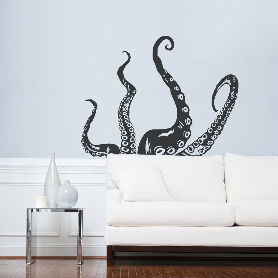 Tentacle Wall Decal (View 1 of 15)
