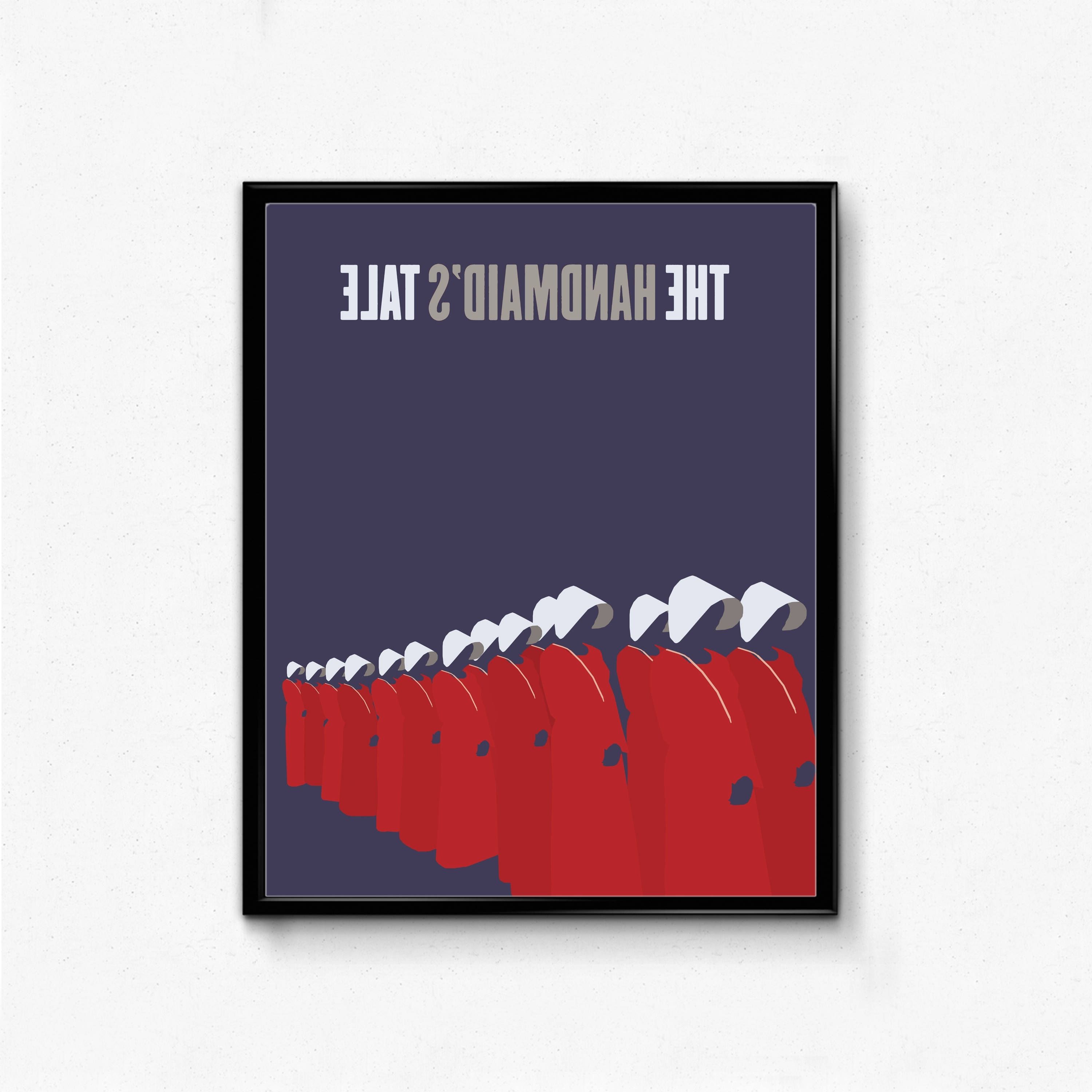 The Handmaid's Tale Minimalist Poster  Tv Show, Feminist Wall Art With 2018 Feminist Wall Art (View 8 of 15)