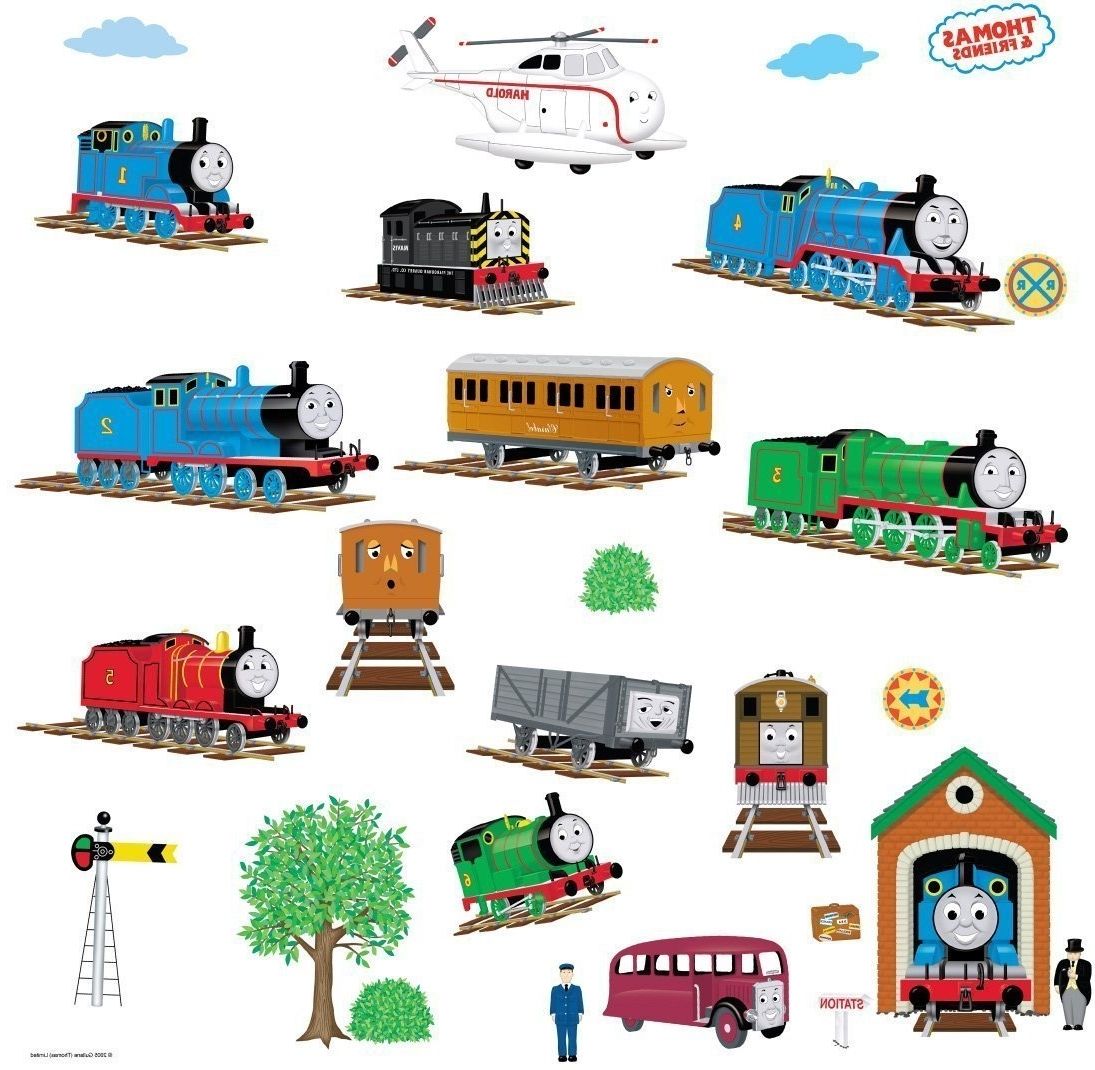 Thomas The Tank Wall Art Inside Popular Amazon: Roommates Rmk1035scs Thomas The Tank Engine And (View 1 of 15)