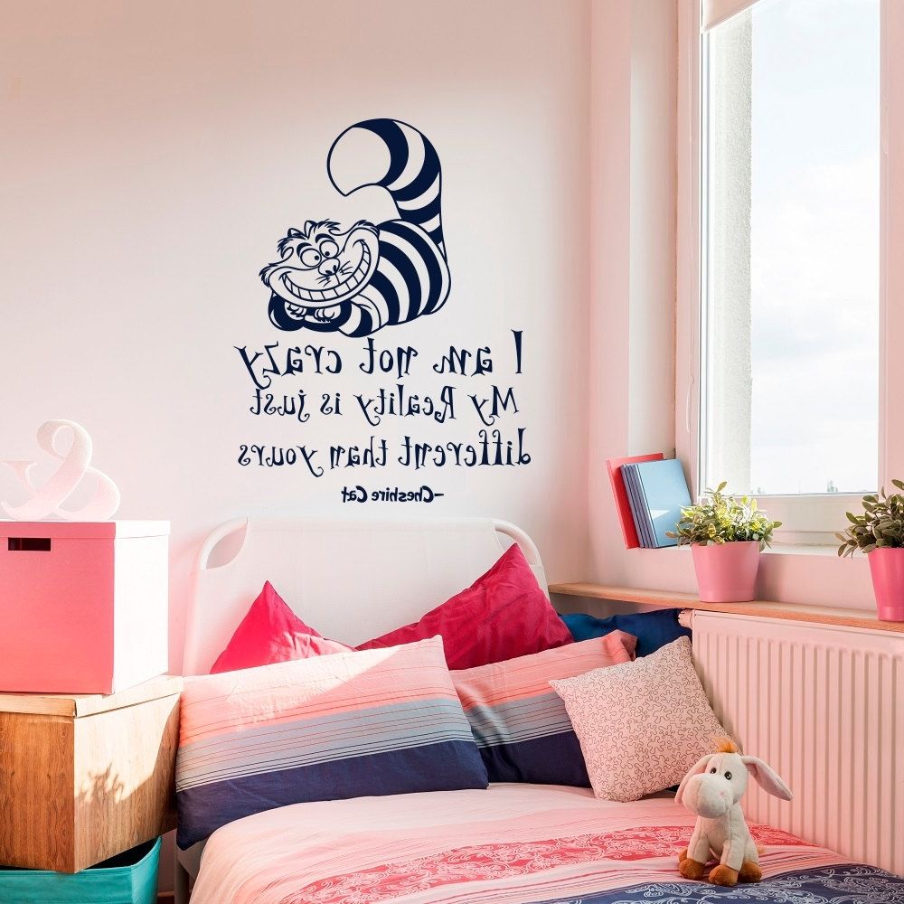 Tim Burton Wall Decals Pertaining To Most Recently Released Alice In Wonderland Wall Decor In Your House (View 14 of 15)