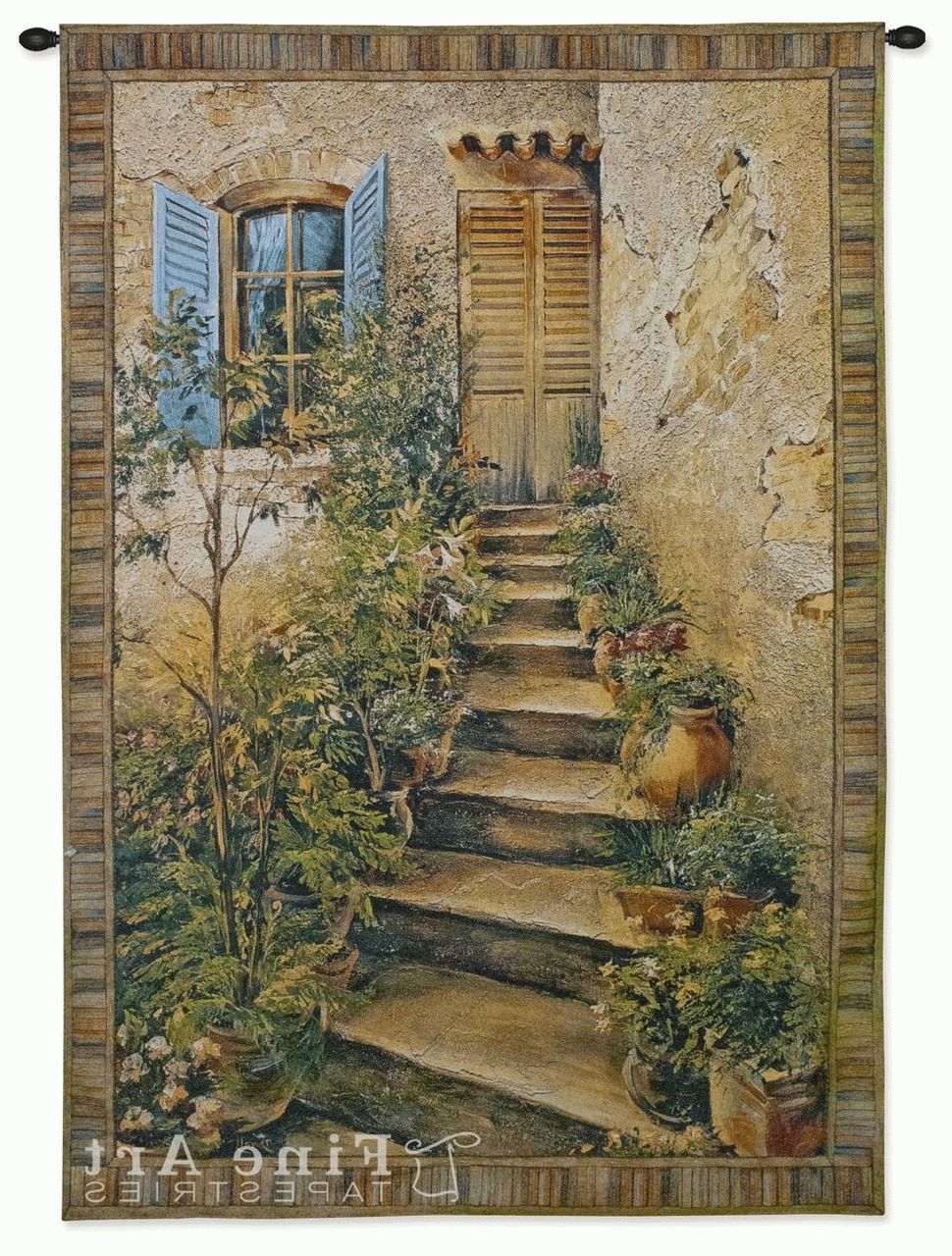 Trendy Italian Countryside Wall Art With Regard To Tuscan Villa Ii Tapestry Wall Hanging – Italian Countryside (View 6 of 15)
