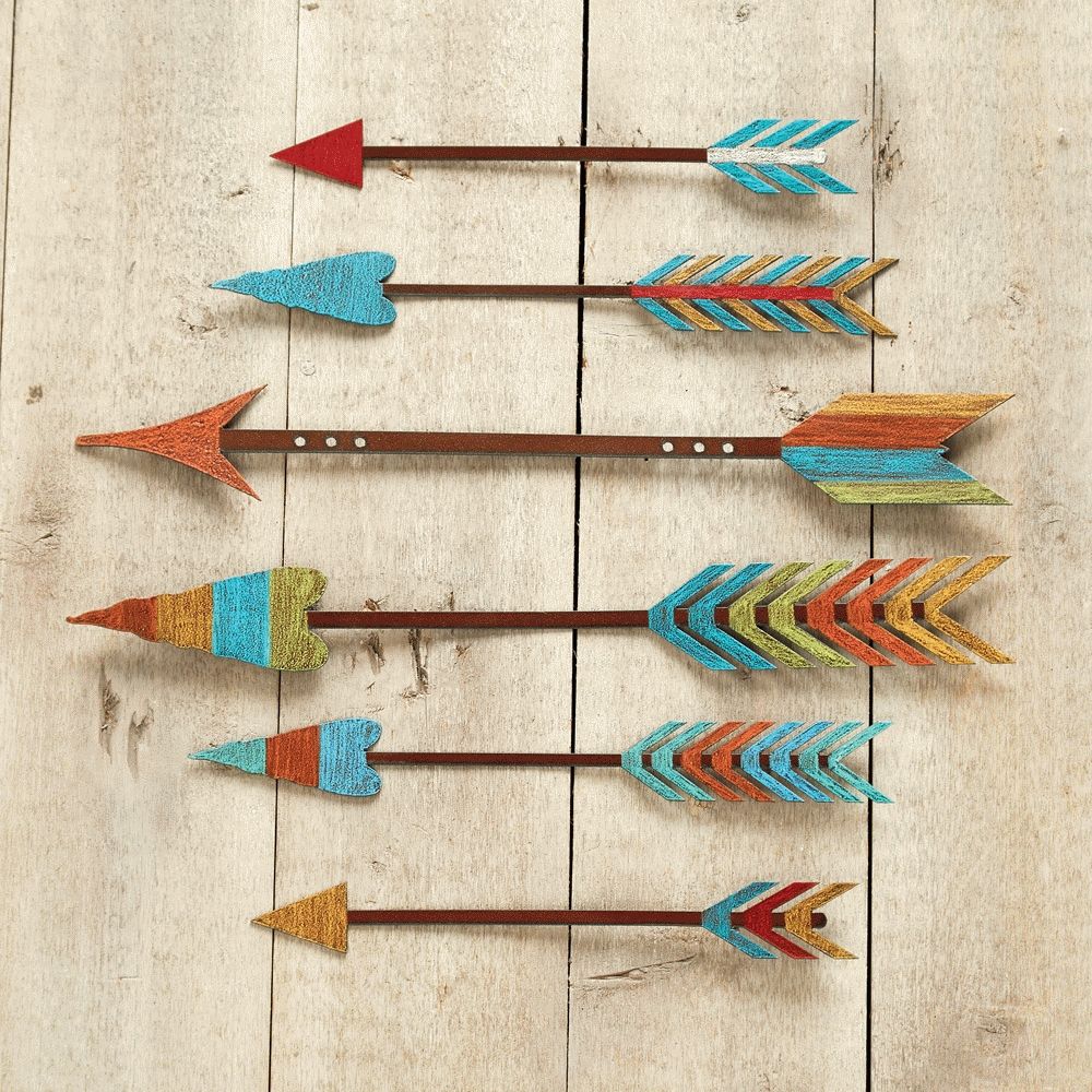 Turquoise Metal Wall Art Pertaining To Well Liked Arrow Metal Wall Art (View 12 of 15)