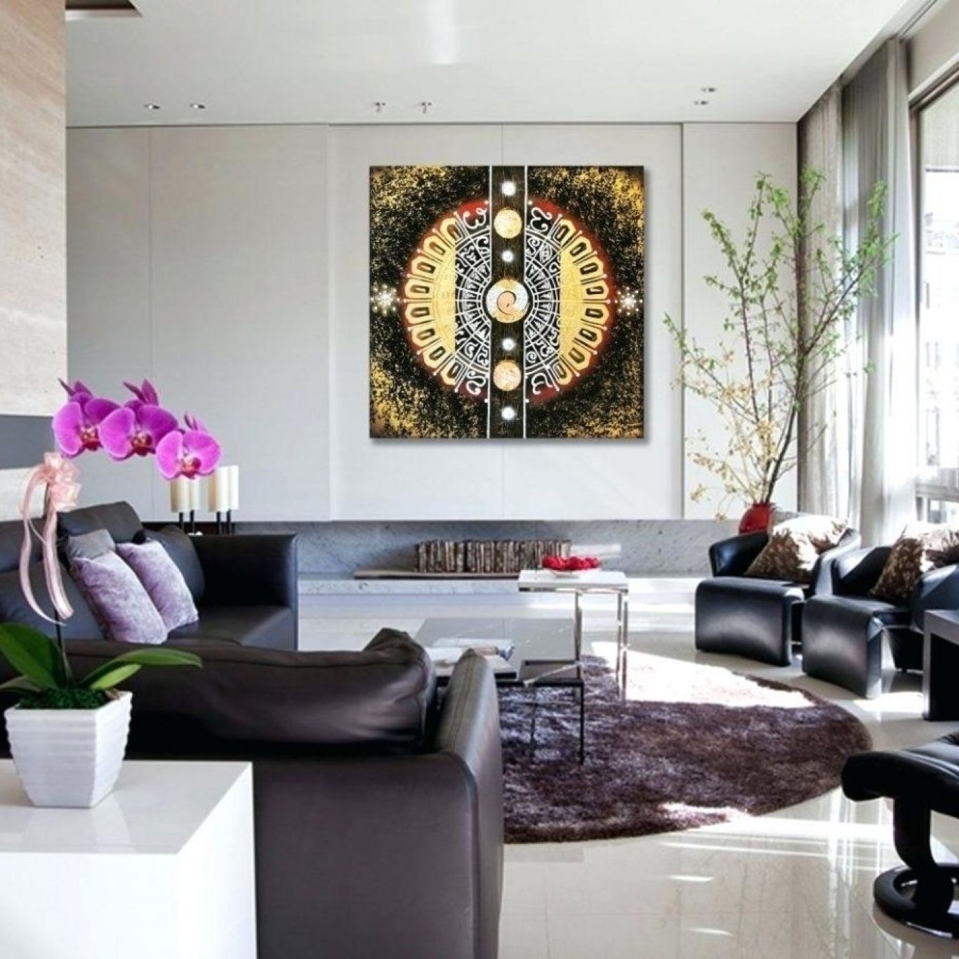 Wall Art For Large Living Room Wall Inside Most Recent Large Contemporary Wall Art (View 11 of 15)