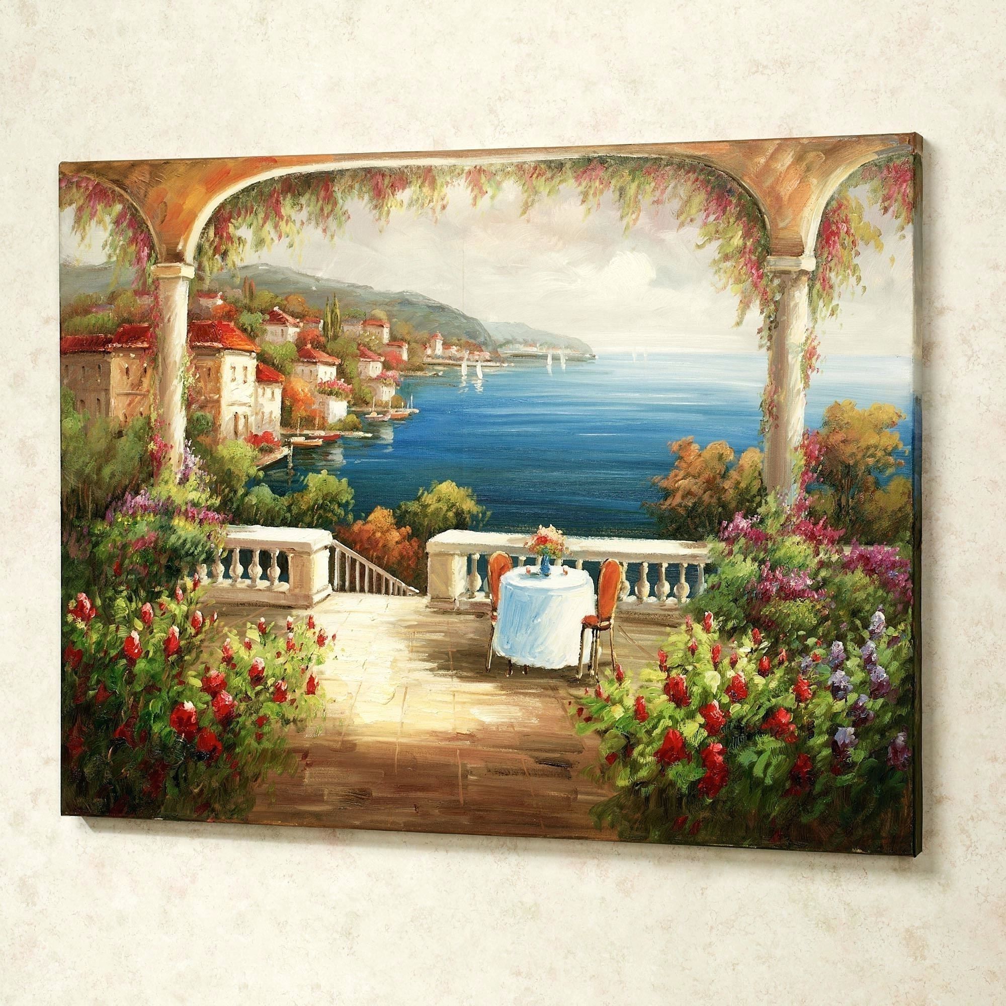 Wall Arts ~ Italian Overlook Wall Art Set Set Of Two Click To With Fashionable Italian Wall Art Tiles (View 5 of 15)