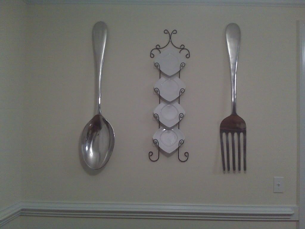 Wall Decor: Nice Fork And Spoon Wall Decor Large Large Fork And Pertaining To Most Popular Giant Fork And Spoon Wall Art (View 7 of 15)