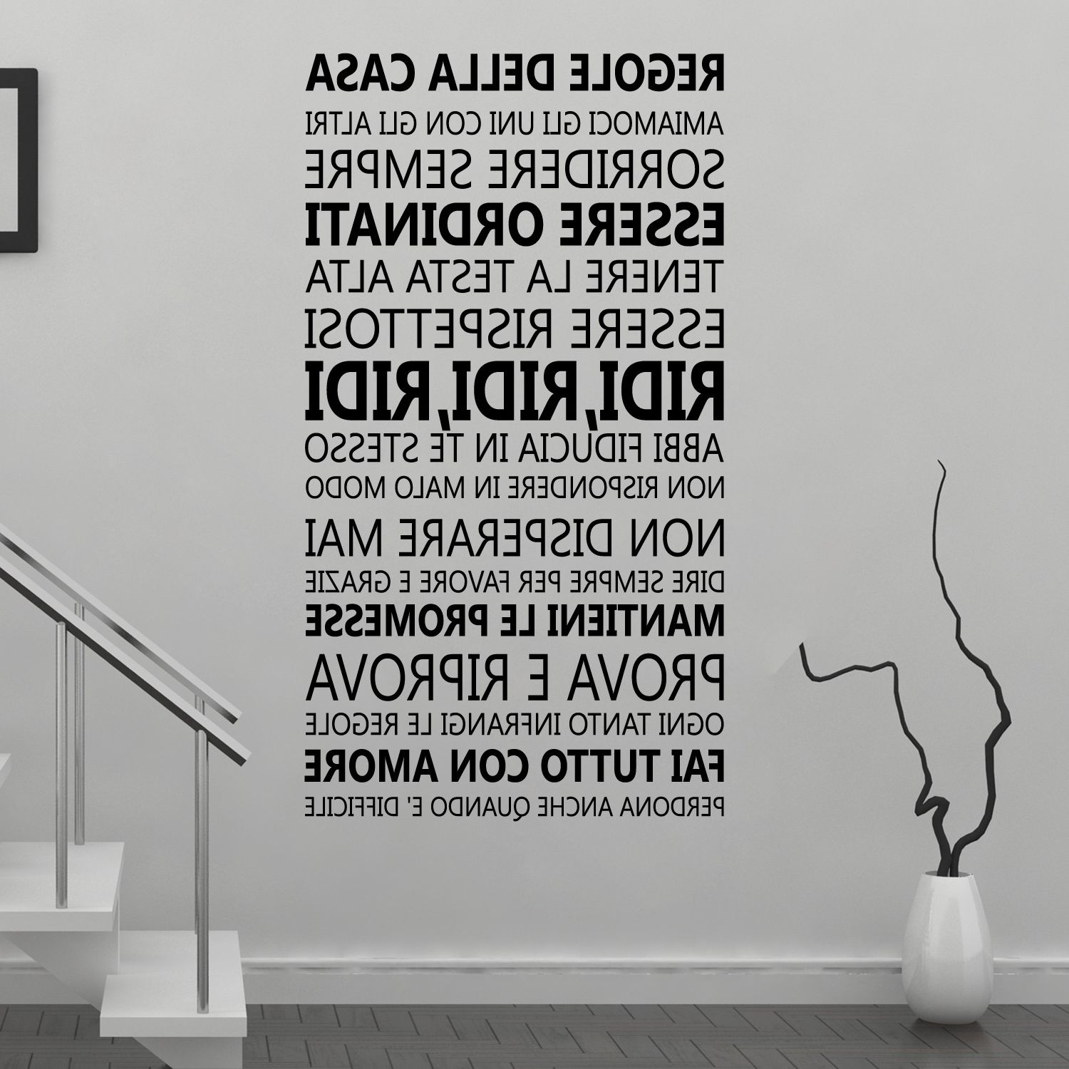 Wall Stickers Uk – Wall Art Stickers – Kitchen Wall Stickers Regarding Latest Italian Wall Art Quotes (View 1 of 15)