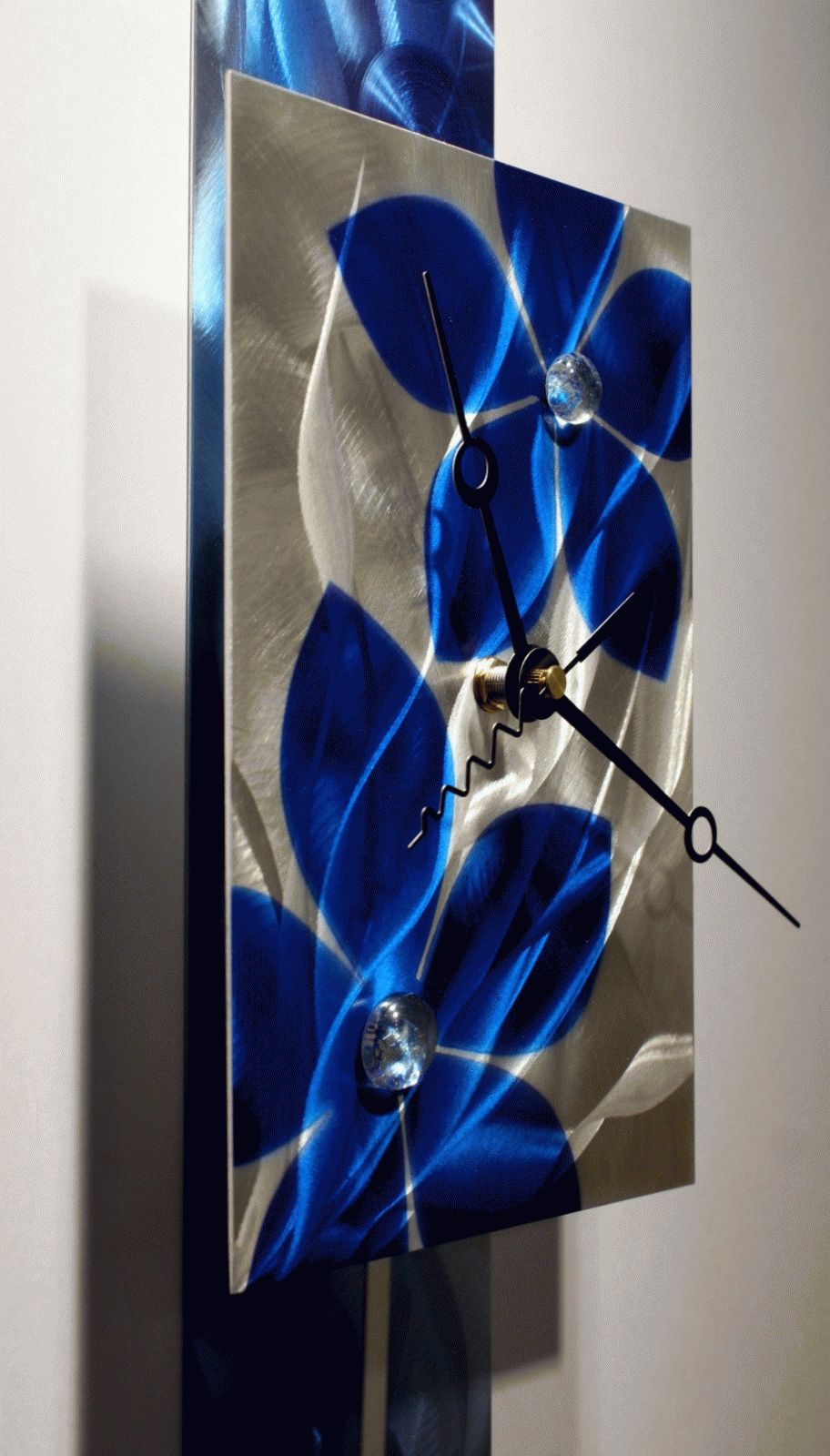 Well Known Abstract Clock Wall Art Inside Metal Wall Art Sculpture Pendulum Clock Modern Abstract Decor (View 2 of 15)