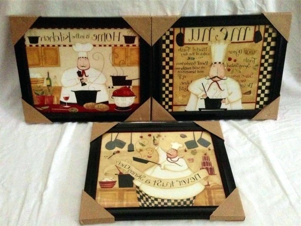 Well Known Italian Chef Wall Art Pertaining To Wall Arts ~ Fat Fat French Chef Wall Art Fat Chef Kitchen Art Fat (View 10 of 15)