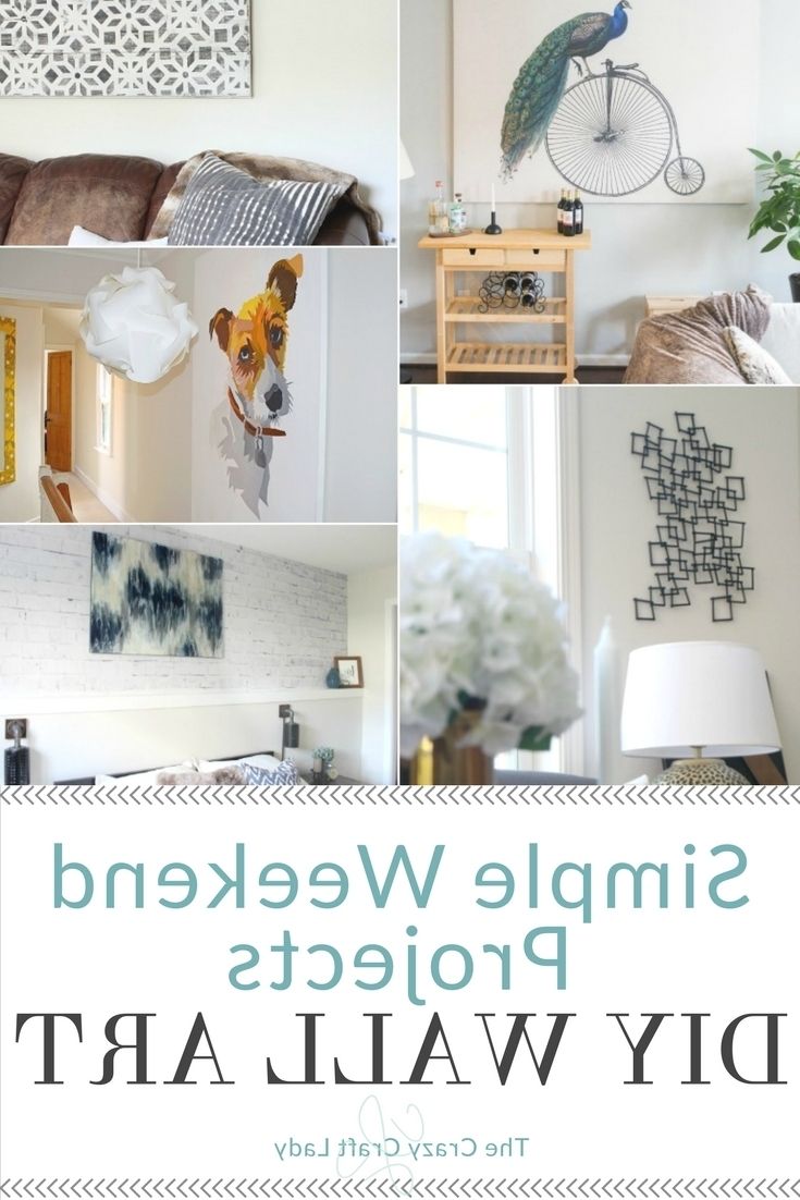Well Known Large Inexpensive Wall Art Inside Simple Art Projects You Can Make This Weekend – The Crazy Craft Lady (View 11 of 15)