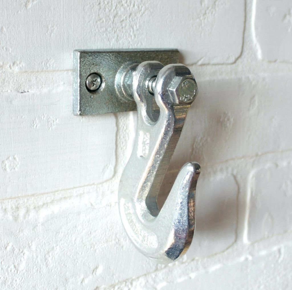Well Known Wall Art Coat Hooks Throughout Wall Arts ~ Industrial Galvanized Pipe Hook Rustic Industrial (View 13 of 15)