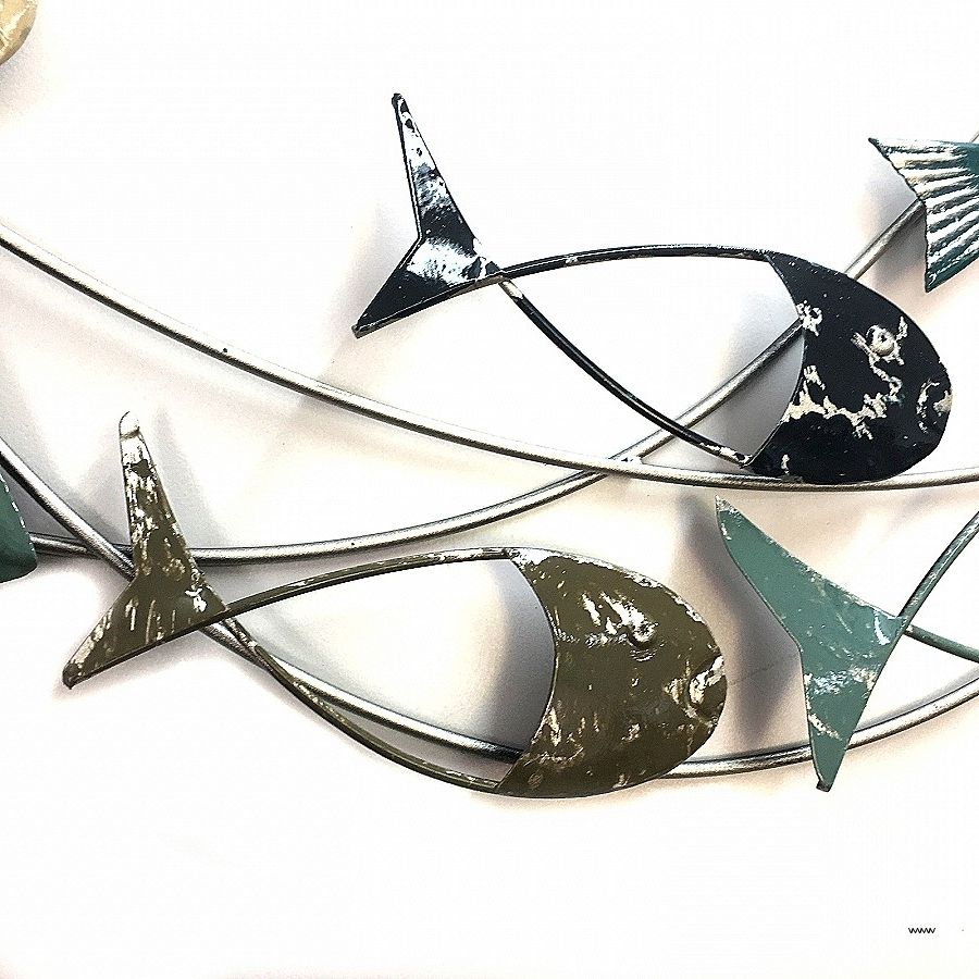 Well Known Wall Art Inspirational Metal School Of Fish Wall Art High Intended For Metal School Of Fish Wall Art (View 11 of 15)