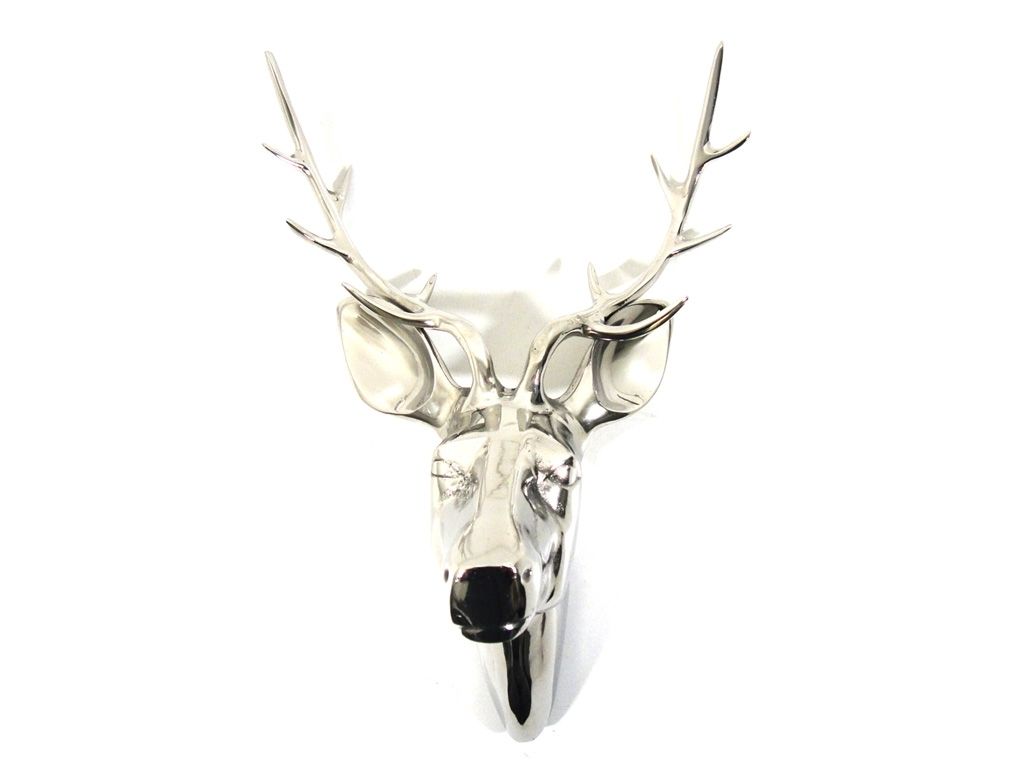 Well Liked Metal Wall Art – Large Deer Stag Head Pertaining To Stag Head Wall Art (View 10 of 15)