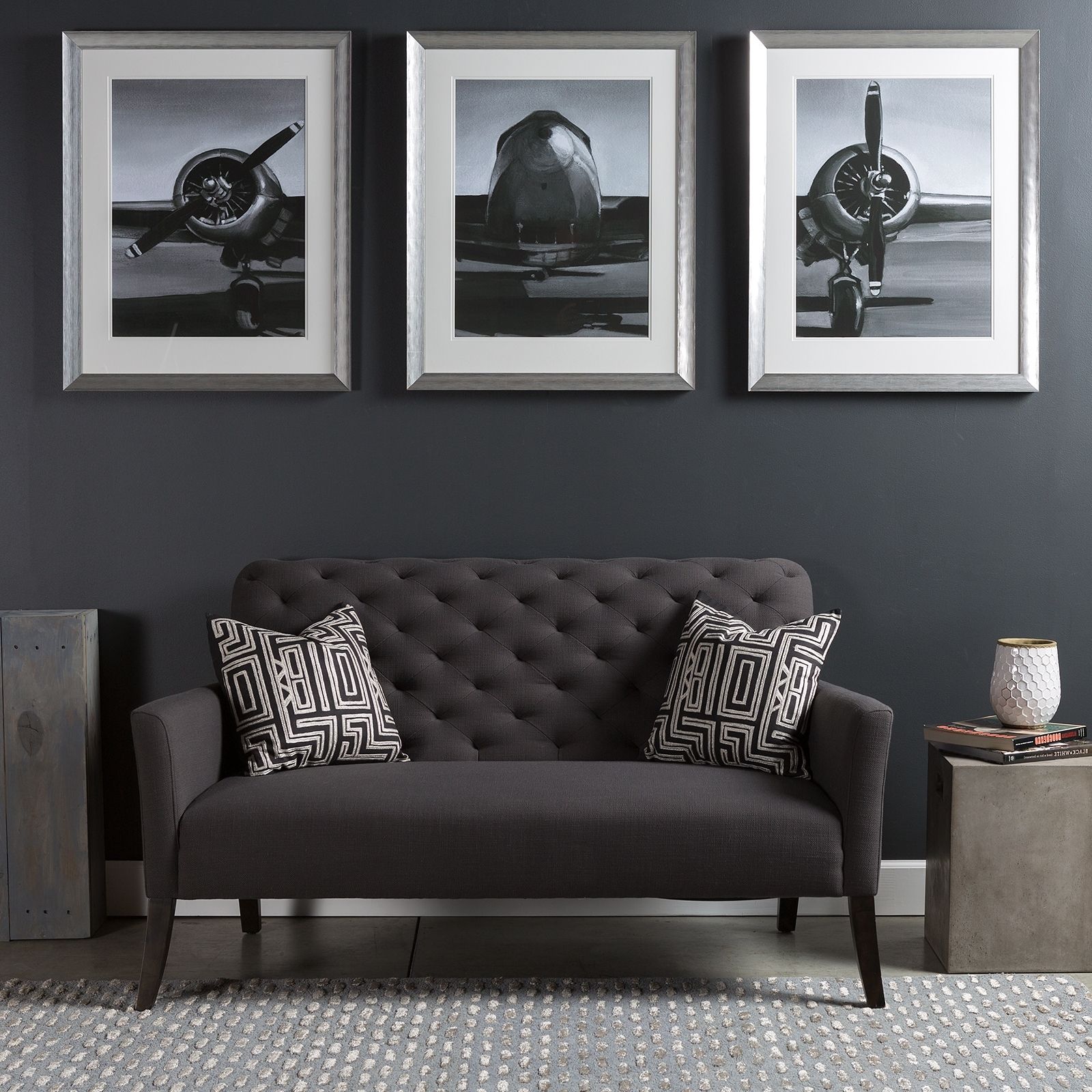 Well Liked Triptych Wall Art Piece With A Modern Industrial Flare; A Series With Regard To Cool Modern Wall Art (View 12 of 15)
