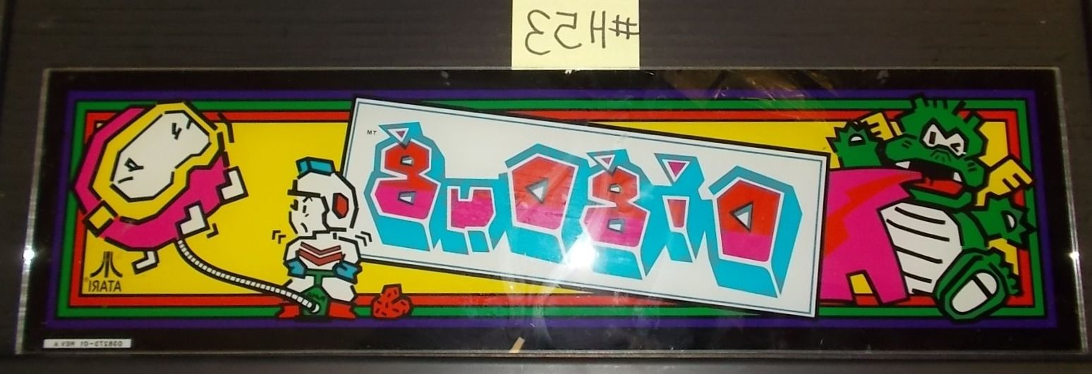 Widely Used Dig Dug Arcade Machine Game Glass Overhead Header Marquee #h53 For Pertaining To Arcade Wall Art (View 11 of 15)