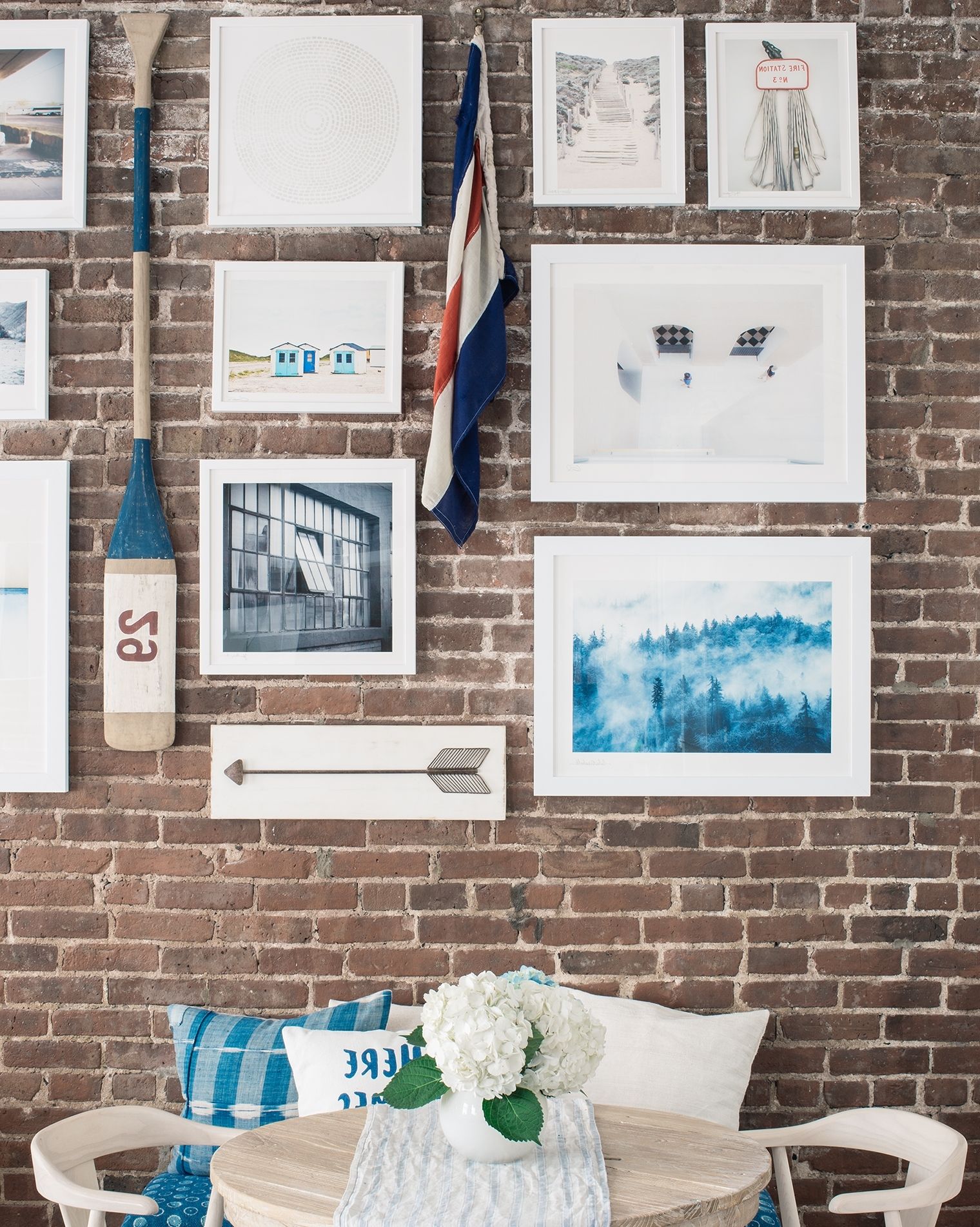 Widely Used Hanging Wall Art For Brick Wall Regarding How To Hang A Gallery Wall On Exposed Brick Walls – Bright Bazaar (View 4 of 15)