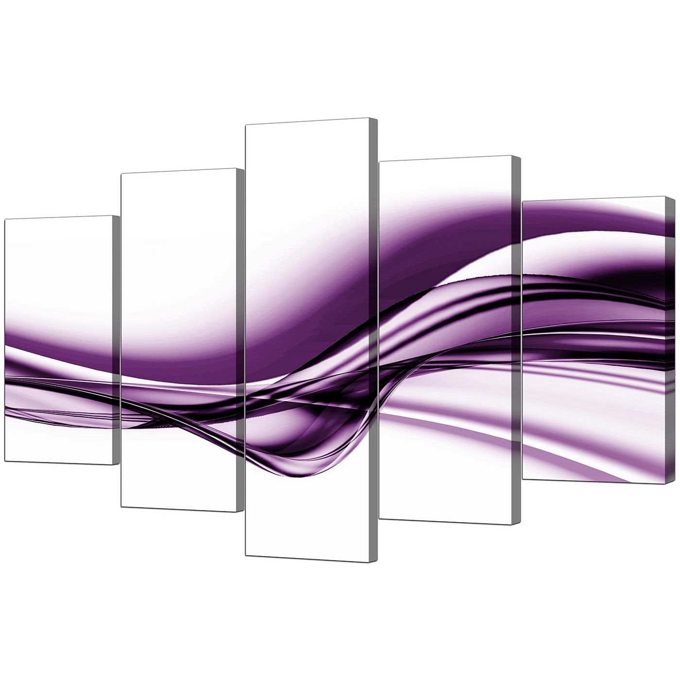 Widely Used Purple Abstract Wall Art With Regard To Extra Large Purple Abstract Canvas Prints – 5 Piece (View 1 of 15)