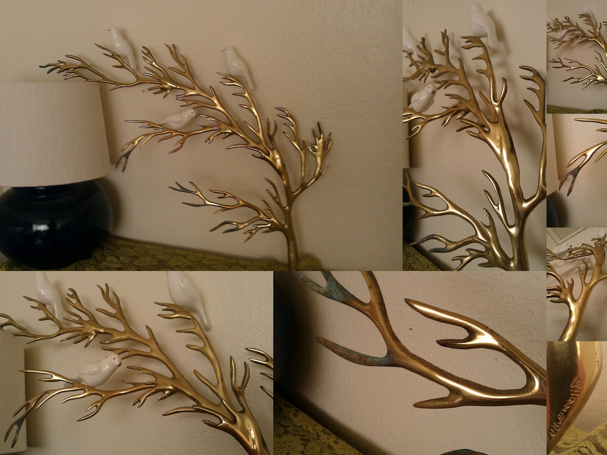 Widely Used Wall Art Designs: Wall Art Sculpture Rare Vintage Bijan Brass Tree Intended For 3d Tree Wall Art (View 4 of 15)