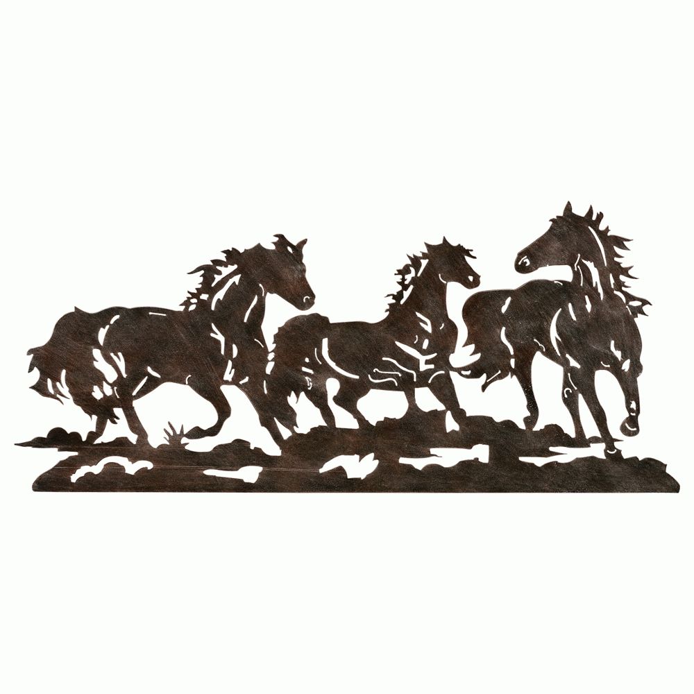 Widely Used Western Metal Wall Art Silhouettes Throughout Western Metal Art Wall Hangings (View 1 of 15)