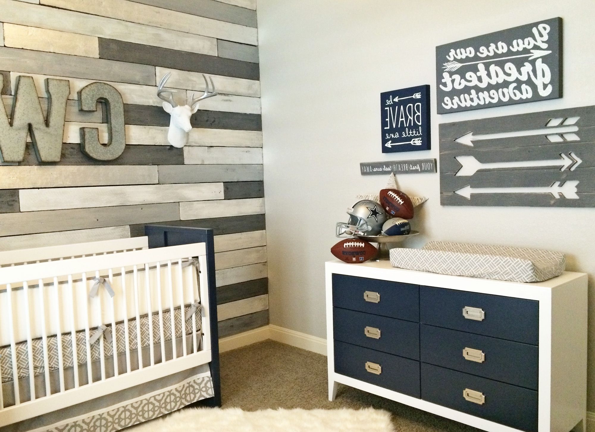 Accent Wall Ideas For Nursery • Walls Ideas Inside Widely Used Nursery Wall Accents (View 7 of 15)