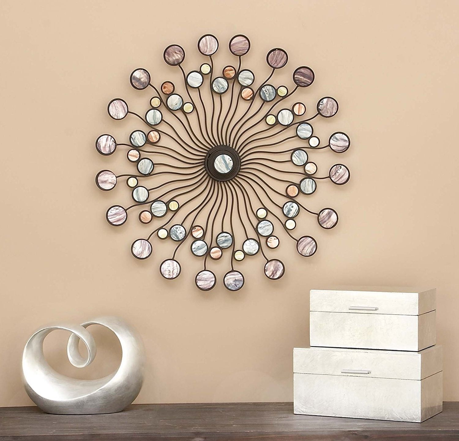 Amazon: Deco 79 13533 Metal Wall Decor: Home & Kitchen With Regard To Best And Newest Amazon Wall Accents (View 13 of 15)