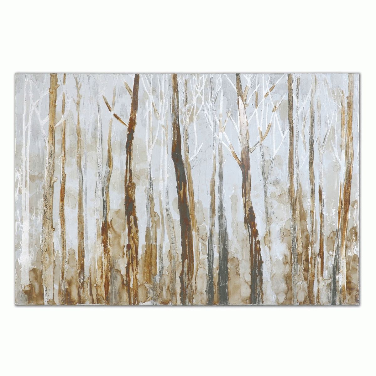 Birch Trees Canvas Wall Art Regarding Fashionable Mystic Forest Canvas Wall Art (View 4 of 15)