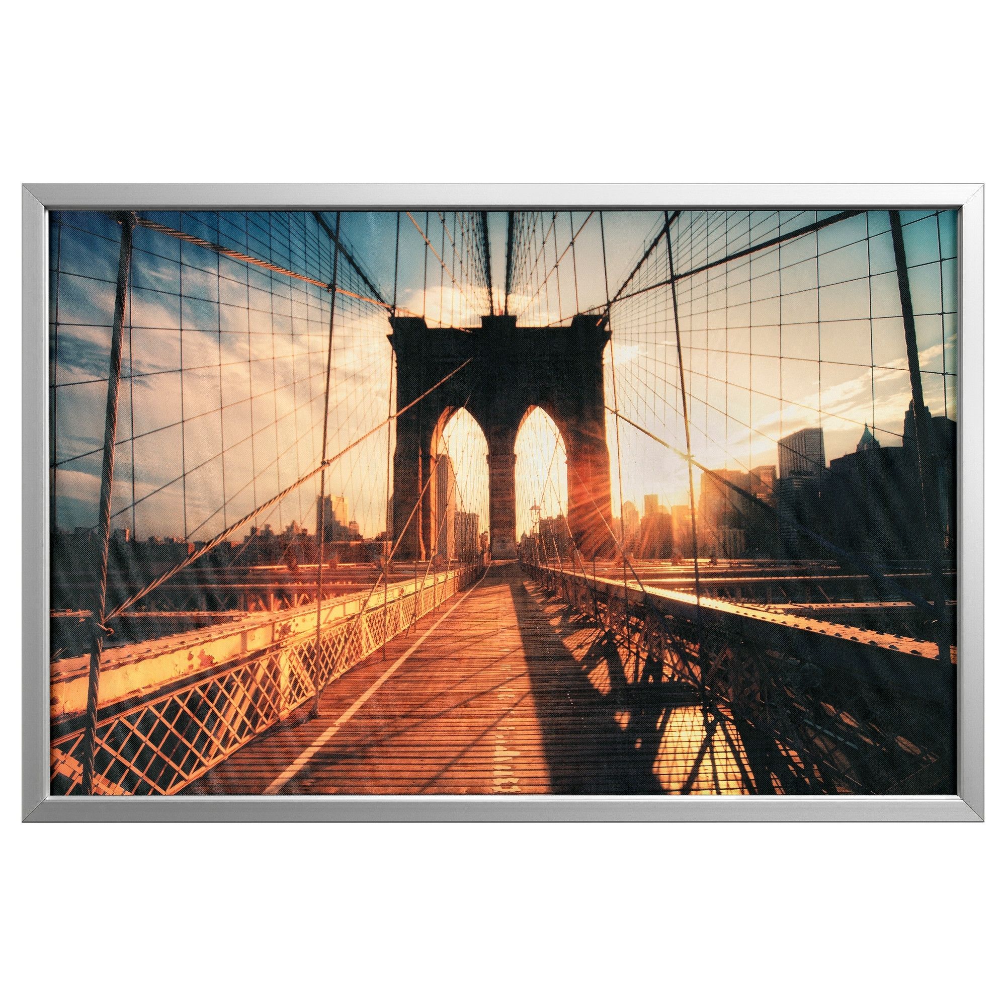 Björksta Picture And Frame – Aluminum Color – Ikea Inside Preferred Canvas Wall Art At Ikea (View 15 of 15)