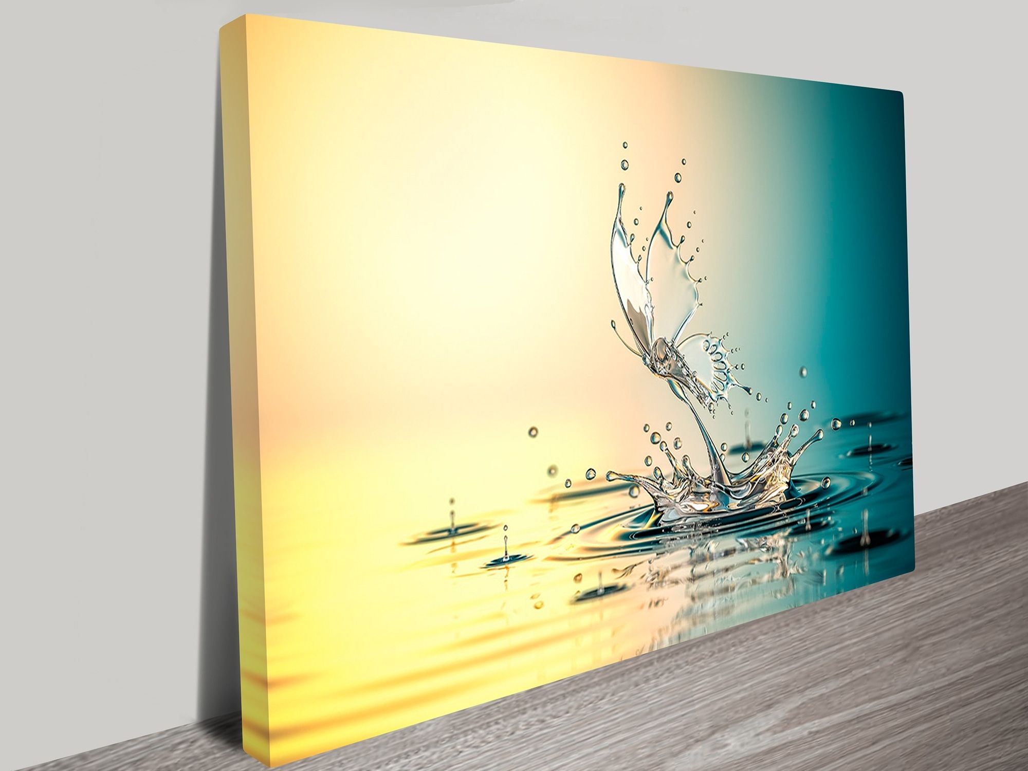 Brisbane Canvas Wall Art Inside Latest Water Butterfly Abstract Canvas Wall Art Geelong (View 5 of 15)