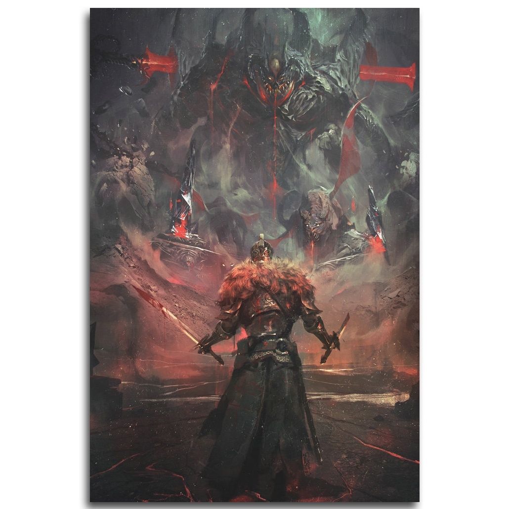 Dark Souls 3 Art Silk Fabric Poster Print 13x20 20x30inch Hot Game Intended For Trendy Silk Fabric Wall Art (Photo 1 of 15)